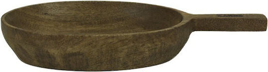 Nakaro Wood Serving Bowl Round Wooden with Diameter 38cm