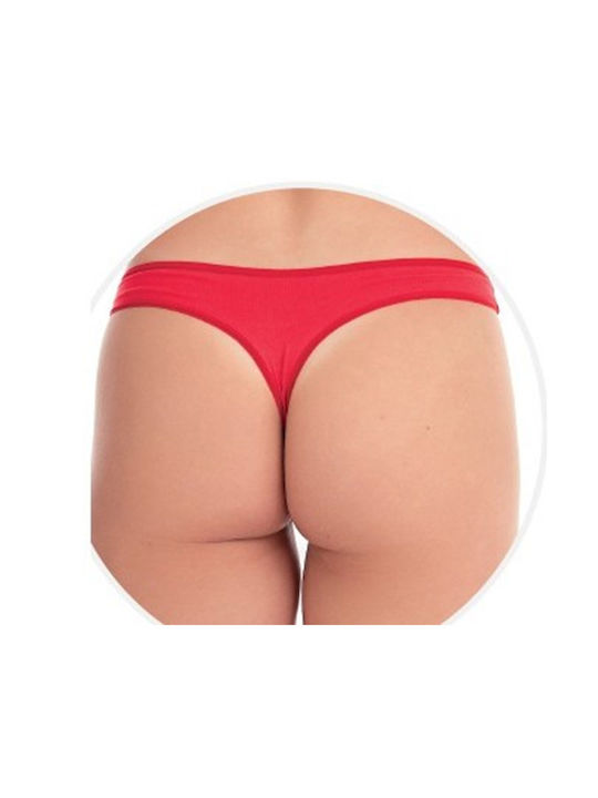 Damen Slip mit Spitze Red