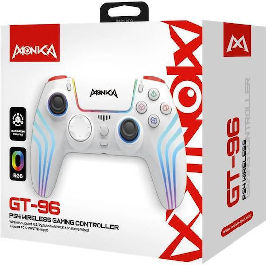 Marvo Monka Contra GT96 Ασύρματο Gamepad για Android / PC / PS4 / iOS Πολύχρωμο