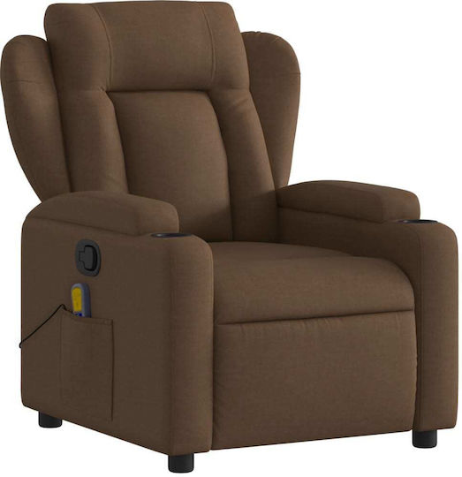 Relaxsessel Friseurwaschbecken mit Fußhocker Coffee 77x94.5x100cm