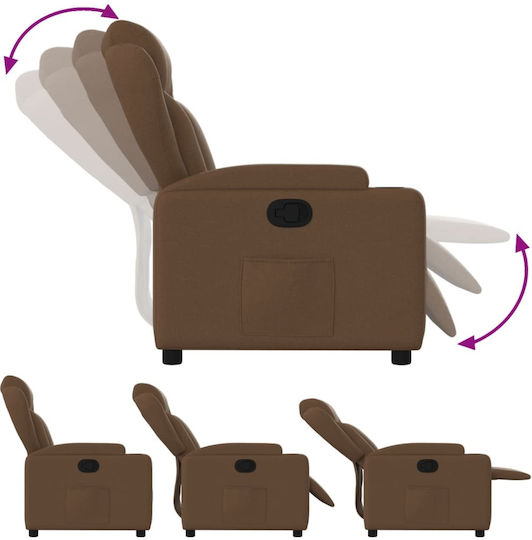 Relax Armchair with Footstool Coffee 77x94.5x100cm