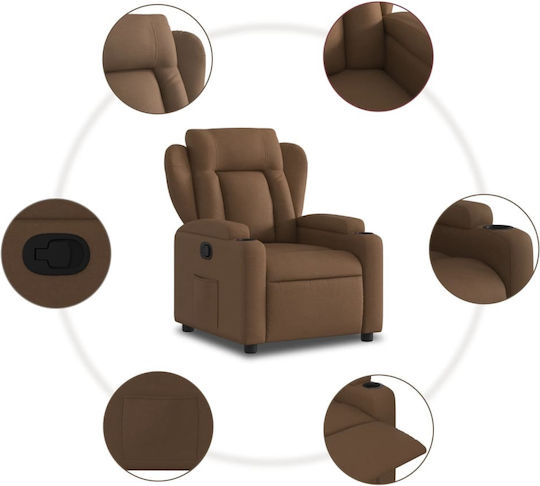 Relax Armchair with Footstool Coffee 77x94.5x100cm