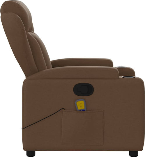 Relaxsessel Friseurwaschbecken mit Fußhocker Coffee 77x94.5x100cm