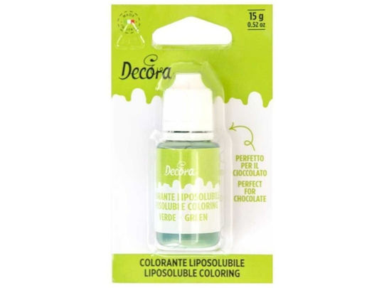 Decora Χρώμα Ζαχαροπλαστικής Κόκκινο 15gr