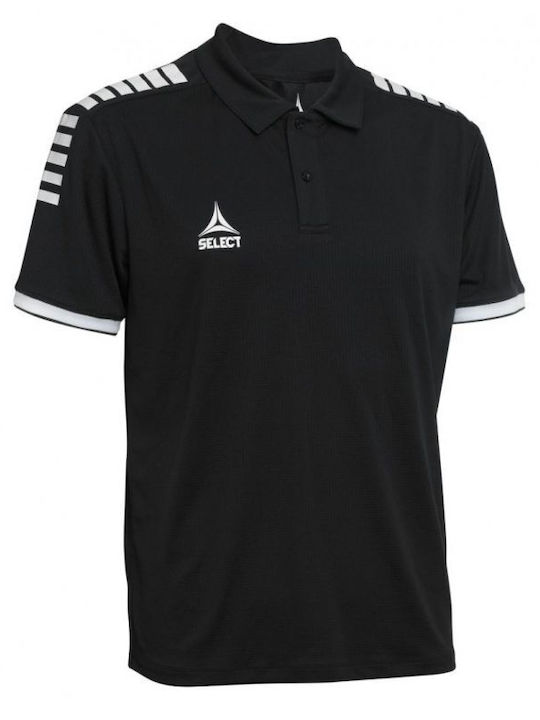 Select Sport Men's Short Sleeve Blouse Polo Black.