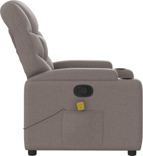 Relax Armchair Massage with Footstool Tapestry 74x89x100cm