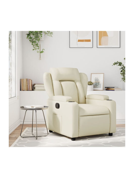 Фотьойл Relax С поставка за крака Крем 77x94.5x100см