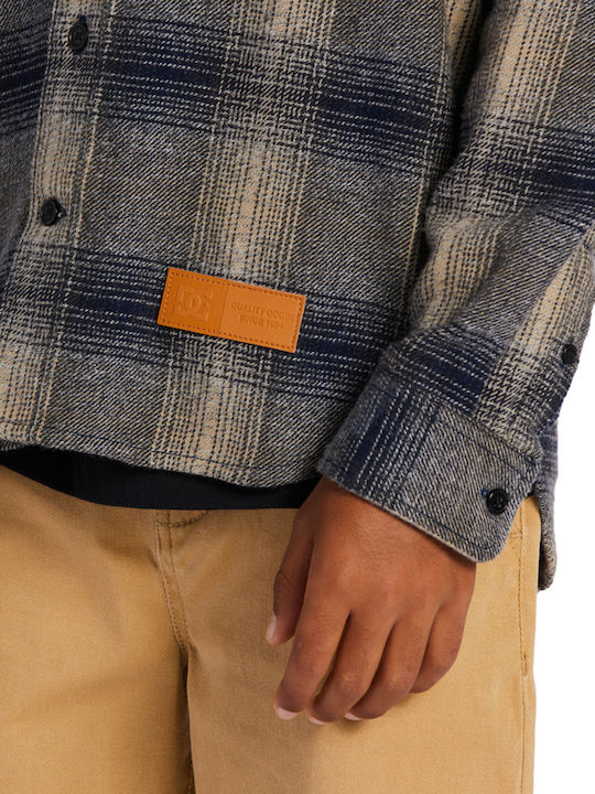 Kids Checked Shirt Long Sleeve XBSC/DRESS BLUE/PLAZA TOUPE PLAID 'marshal'