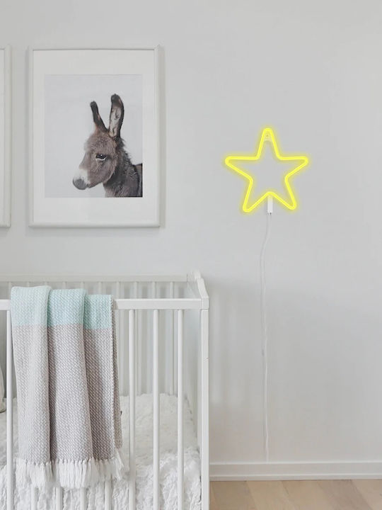 Παιδικό Φωτιστικό Τοίχου Led Ginga Neon Star