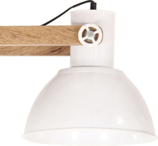 vidaXL Industrial Pendant Light White with Socket E27 29x28cm