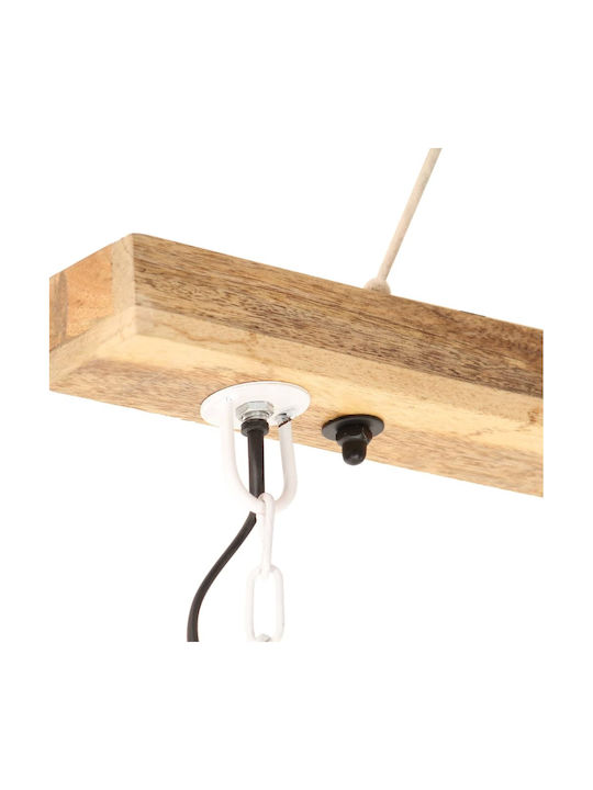vidaXL Industrial Pendant Light White with Socket E27 29x28cm