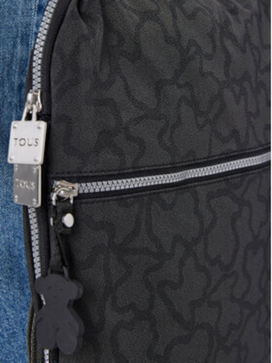 Mochila Kn Calores Fabric Women's Black Backpack Bag