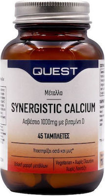 Quest Synergistic Calcium With Vitamin D 1000mg 45 ταμπλέτες