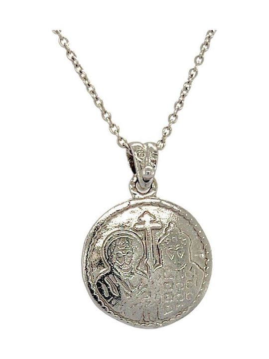 Xryseio Anhänger Kinder Amulett Konstantinato aus Weißgold 14K KN1073