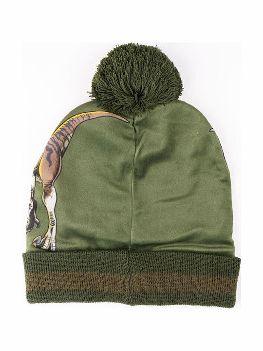 Jurassic World Kinder Beanie Set mit Schal & Handschuhen Gestrickt Grün