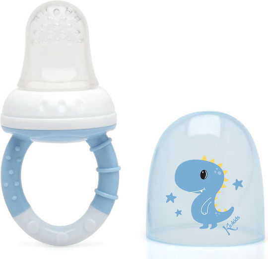 Kiokids Πιπίλα Φαγητού Ροζ Little Dinosaur από Σιλικόνη για 6+ μηνών