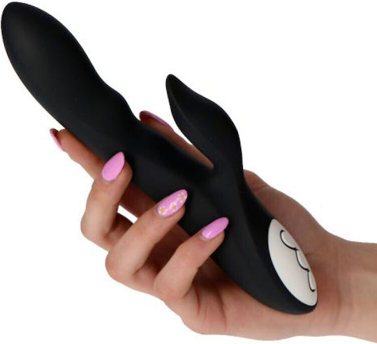 Toyz4lovers Δονητής Rabbit 21cm Μαύρος