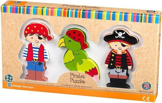 Ξύλινο Παιδικό Puzzle Σφηνώματα για 1+ Ετών 3pcs Kidslife