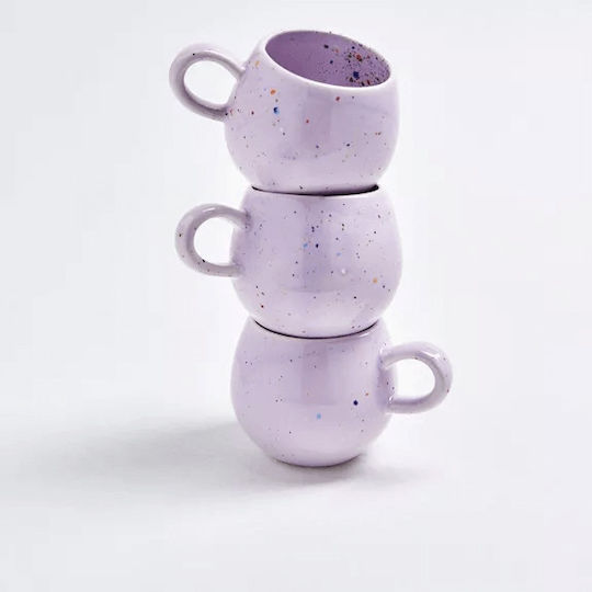 Egg Back Home Becher Keramik Lila 250ml