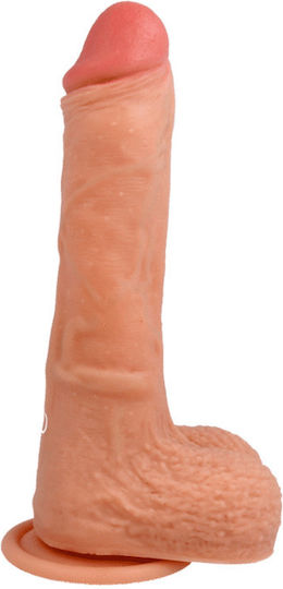 Cyber Silicock Harness με Dildo 20.9cm και Δόνηση στο χρώμα του δέρματος