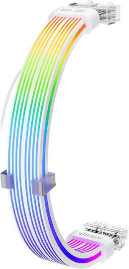 1STPLAYER 6+2 Pin PCIe - 6+2 Pin PCIe Cable Λευκό NC2-8P-WH