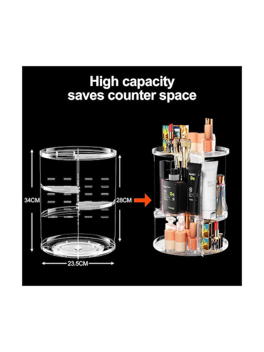Tabletop Organizer Plastic Transparent