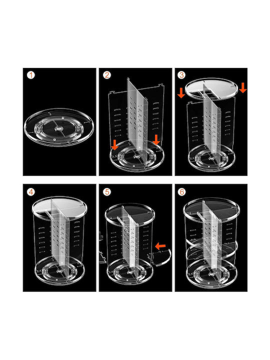 Tabletop Organizer Plastic Transparent