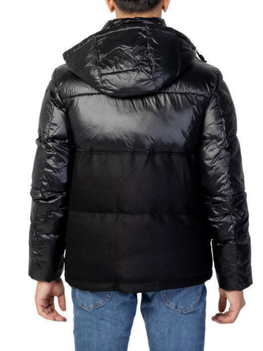 Antony Morato Herren Winter Jacke Lässig Schwarz