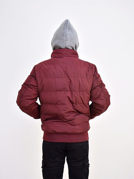 Winter Jacket Puffer Burgundy