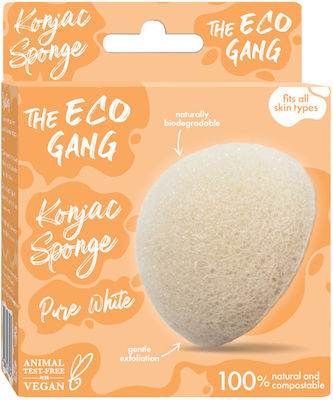 The Eco Gang Burete Curățare Konjac Sponge Pure White 1buc