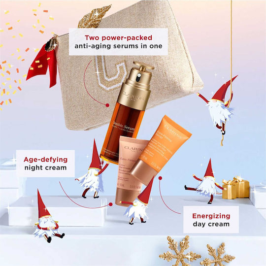 Clarins Double Serum & Extra-Firming Комплект За Грижа За Стягане На Кожата 4 Бр