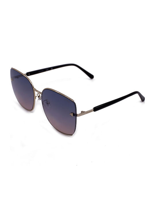 Guess Damen Sonnenbrille mit Silber Metall Gestell und Mehrfarbig Verlaufsfarbe Linse GU7761-D 32Z