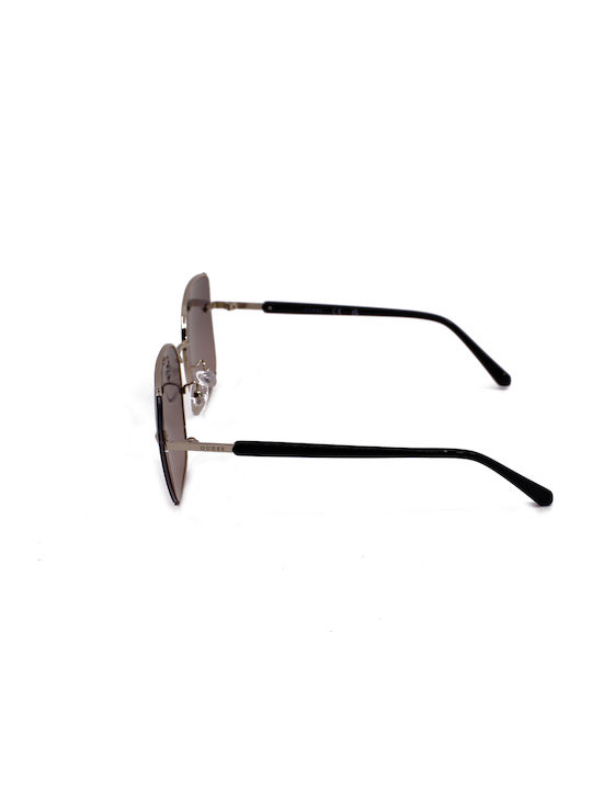 Guess Damen Sonnenbrille mit Silber Metall Gestell und Mehrfarbig Verlaufsfarbe Linse GU7761-D 32Z
