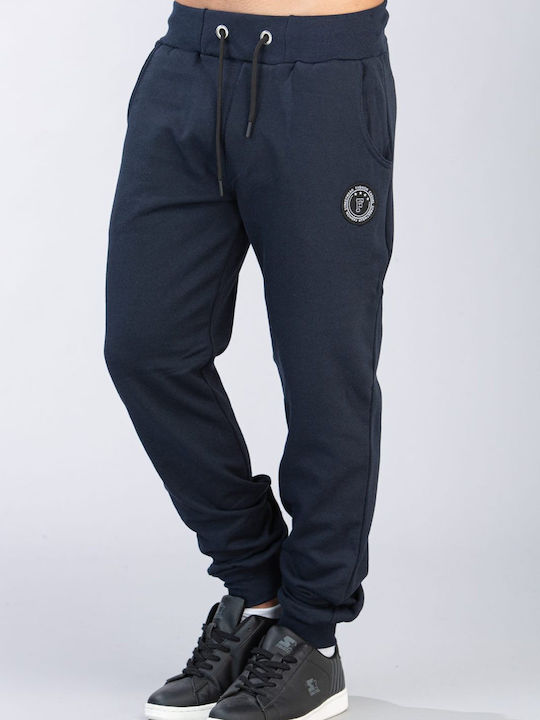 Restart Men's Sweatpants with Rubber Blue.