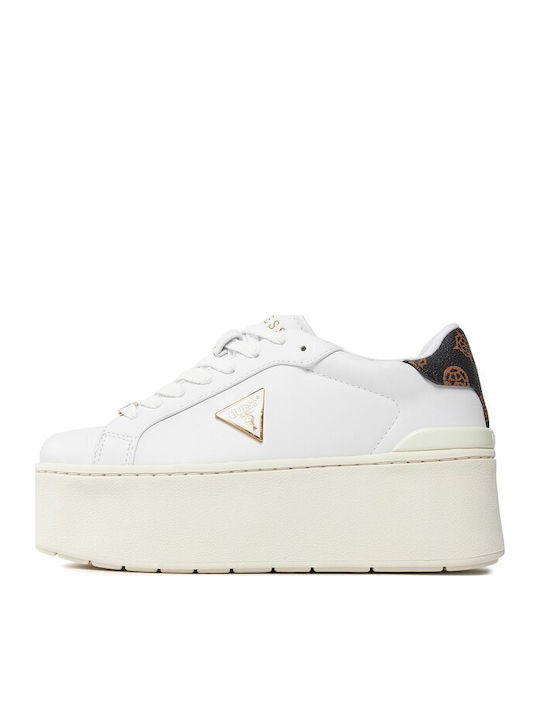 Adidași Flatforms Pentru Femei Alb