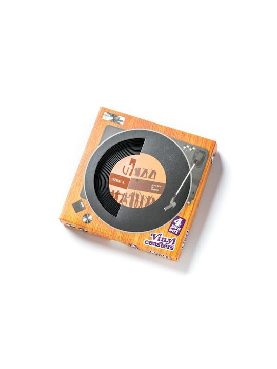 Gadget Master Round Coaster Plastic Multicolour 11cm 4pcs