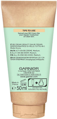 Garnier BB Cream Mediu 24h Hidratantă Cremă Pentru Față cu Acid Hialuronic & Aloe Vera 50ml