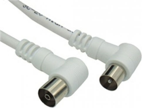 Comp Καλώδιο Κεραίας Coax male - Coax female Λευκό 5m (02.006.0091) 5τμχ