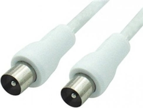 Comp Cablu Antenă Coaxial de sex masculin - Coaxial de sex masculin Alb 1.5m (02.006.0062)