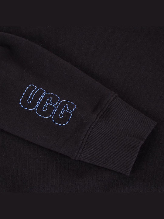 Cropped Women's Sweatshirt Hooded Blk
