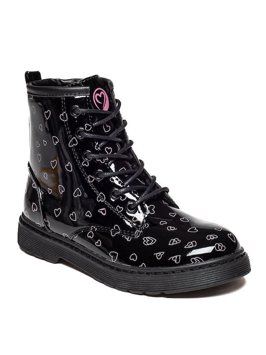 Marikelly Kids Combat Boots Black