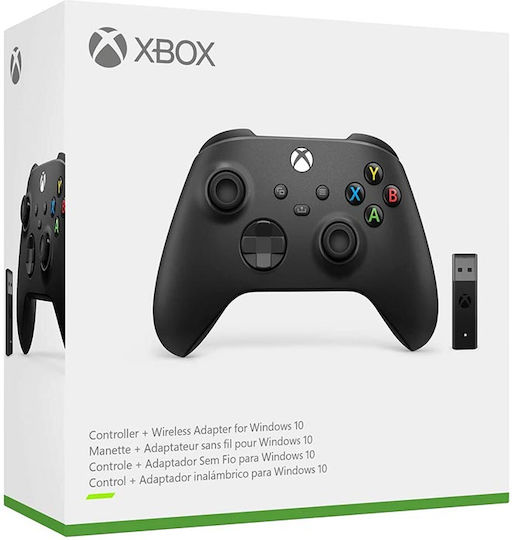 Microsoft Xbox Series Controller with Wireless Adapter for Windows 10 Черен