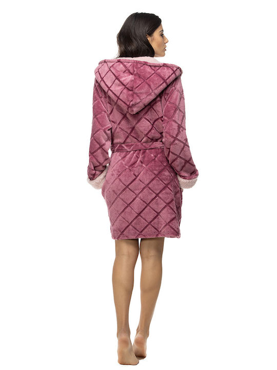 Koyote Winter Women's Robe Pink