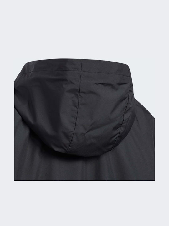 Woven Kinder Sport Jacke mit Kapuze Schwarz