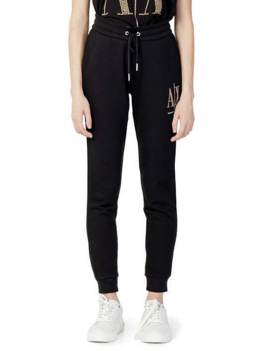 Armani Exchange Femei Bumbac Pantaloni Negru