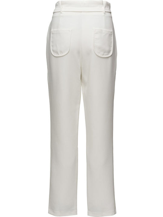 Soft Rebels Women's Fabric Trousers White