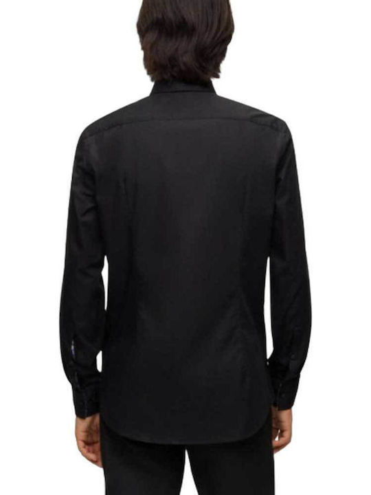 Koey Long-sleeved Cotton Shirt Black