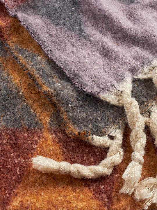 Women's Wool Scarf Purple
