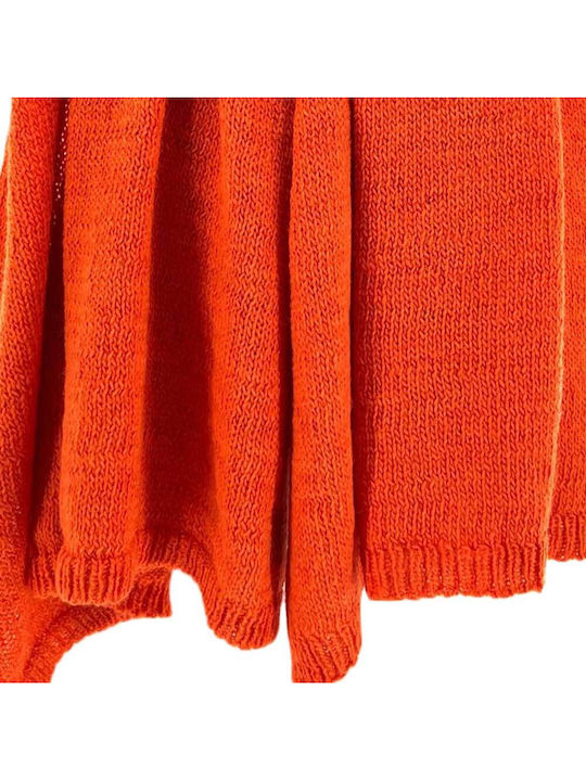 Women's Knitted Scarf Orange
