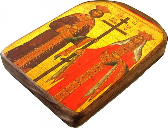 Taufgeschenk mit Kirchlichem Bild aus Holz 1cm